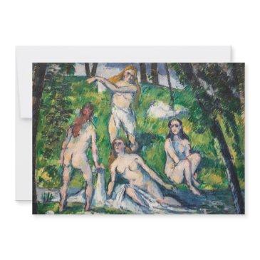 paul cezanne - four bathers invitation