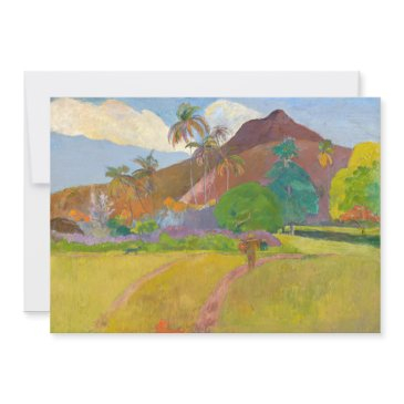 paul gauguin - tahitian landscape invitation