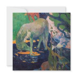 Small Paul Gauguin - The White Horse Invitation Front View