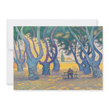 paul signac - place des lices, saint-tropez invitation
