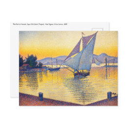 Small Paul Signac - The Port At Sunset, Opus 236 Postinvitations Front View