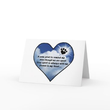paw print memorial poem invitations