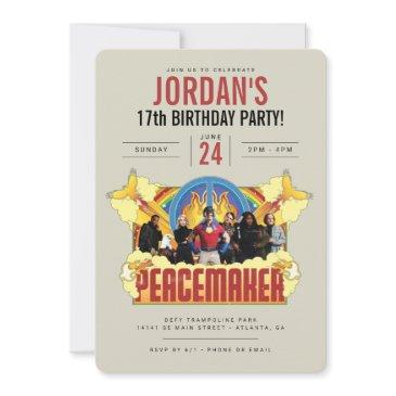peacemaker the series birthday invitation