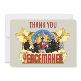 Small Peacemaker The Series Birthday Thank You Invitation Front View