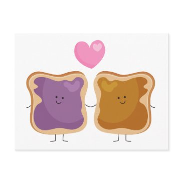 peanut butter and jelly love postinvitations