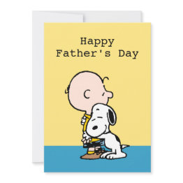 Small Peanuts | Happy Father's Day Hug Holiday Invitations Front View