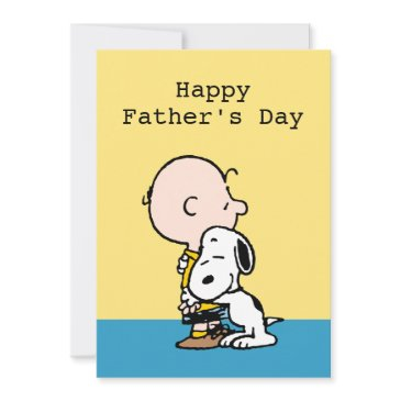 peanuts | happy father's day hug holiday invitations