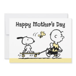 Small Peanuts | Happy Mother's Day Skateboard Holiday Invitations Front View