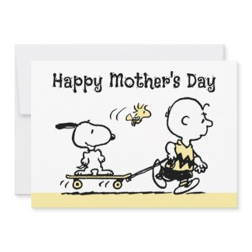 peanuts | happy mother's day skateboard holiday invitations