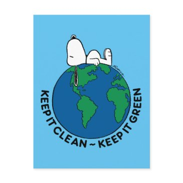peanuts | keep it clean keep it green postinvitations