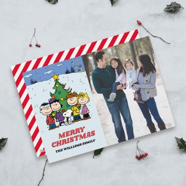 peanuts merry christmas | add your photo & name holiday invitations