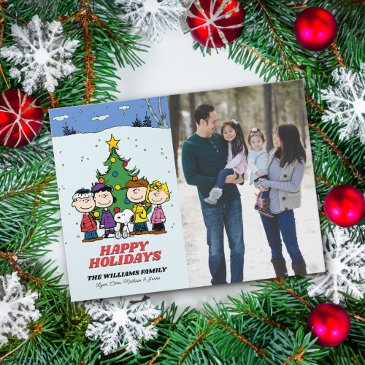 peanuts merry christmas | add your photo & name holiday postinvitations