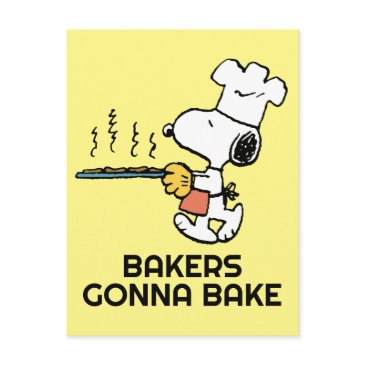 peanuts | snoopy baking cookies postinvitations