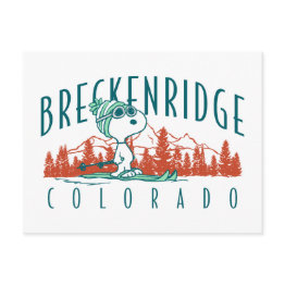 Small Peanuts | Snoopy Breckenridge Colorado Postinvitations Front View