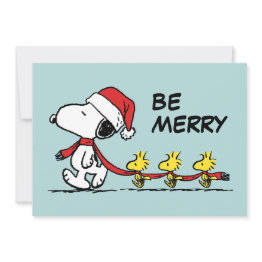 Small Peanuts | Snoopy & Friends Winter Add Your Photos Holiday Invitations Front View