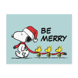 Small Peanuts | Snoopy & Friends Winter Scarf Postinvitations Front View