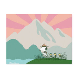 Small Peanuts | Snoopy Leader Of The Pack Postinvitations Front View