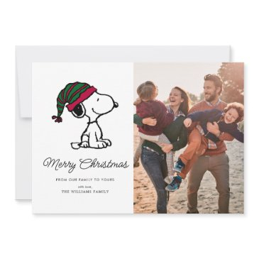 peanuts | snoopy merry christmas holiday invitations