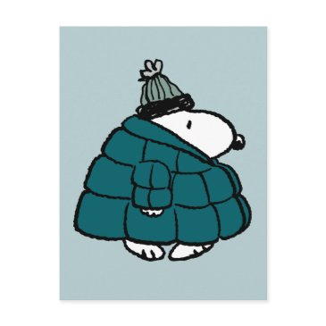 peanuts | snoopy winter puffer jacket postinvitations