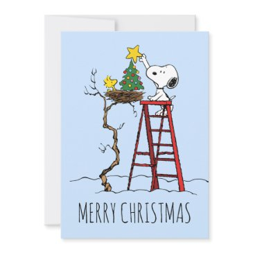 peanuts | snoopy & woodstock | add your photos holiday invitations