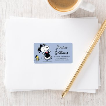peanuts | snoopy & woodstock graduation label