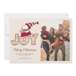 Small Peanuts | Snoopy & Woodstock Joy Sled Ride Holiday Invitations Front View