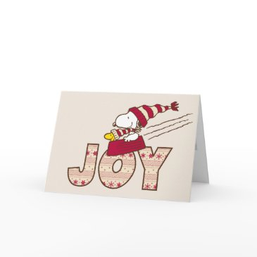 peanuts | snoopy & woodstock joy sled ride holiday invitations