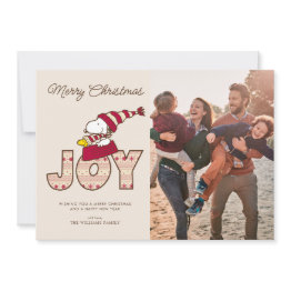 Small Peanuts | Snoopy & Woodstock Joy Sled Ride Holiday Invitations Front View