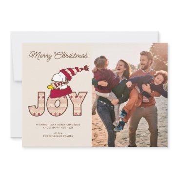 peanuts | snoopy & woodstock joy sled ride holiday invitations