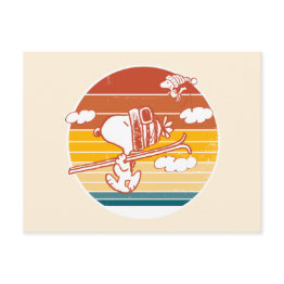 Small Peanuts | Snoopy & Woodstock Ski Trip Postinvitations Front View