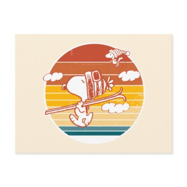 peanuts | snoopy & woodstock ski trip postinvitations