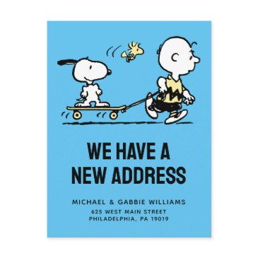 peanuts | snoopy & woodstock | we have moved postinvitations