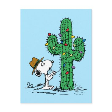 peanuts | spike's holiday cactus postinvitations