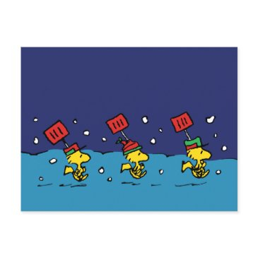 peanuts | woodstock snow shovel team holiday postinvitations