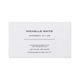 Small Pearl Attorney At Law Minimalist Professional Business Invitations Front View