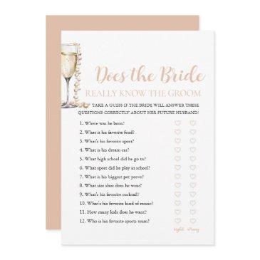 pearls does the bride really know the groom game invitation