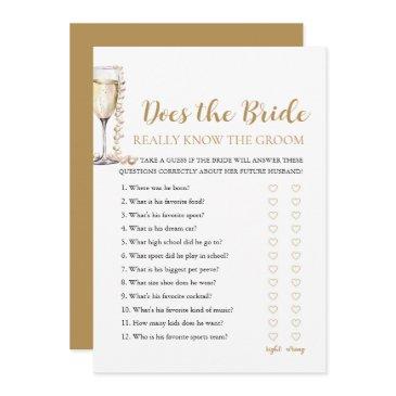 pearls does the bride really know the groom game invitation