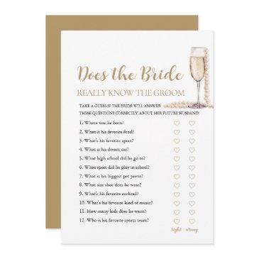 pearls does the bride really know the groom game invitation