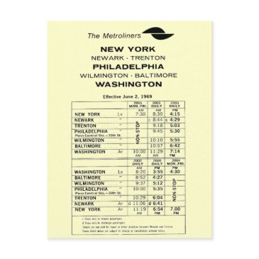 penn central railroad metroliner timetable postinvitations
