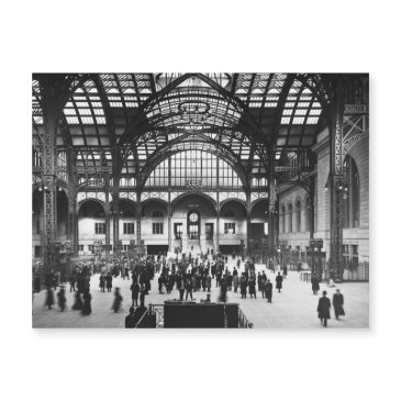 penn station new york city vintage railroad nyc