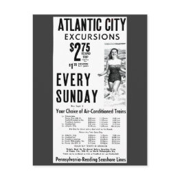 Small Pennsylvania Reading Seashore Lines 1962 Postinvitations Front View
