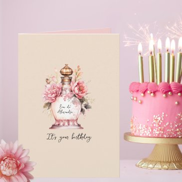 perfume personalized birthday or any occasion invitations