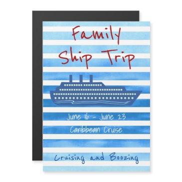 personalized cruise themed stateroom magnet
