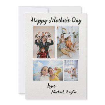 personalized family photos mother's day invitations