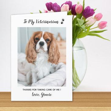 personalized veterinarian pet care pet photo thank you invitations