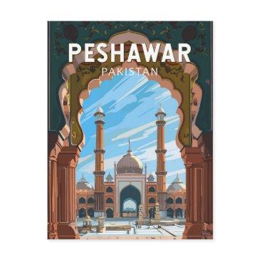 peshawar pakistan travel art vintage postinvitations