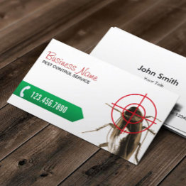 Small Pest Control Professional Bug Killer Business Invitations Front View