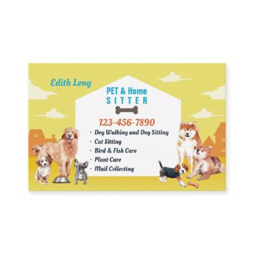 pet and home sitting service business invitations