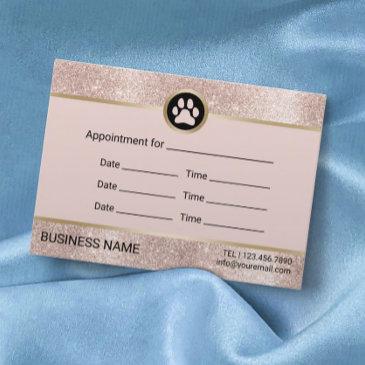 pet sitter pet sitting blush rose gold appointment