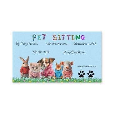 pet sitting announcement invitations